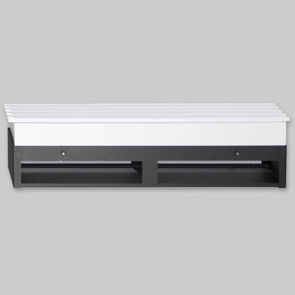 2067-OASTS Open Air 10 - SubSteel Small 100 Luftgitter, 1000 x 60 mm,  schwarz mit Edelstahlfront, SubSteel, Ventilationsleisten, Ventilationsleisten, Ventilationsboxen, Luftgitter