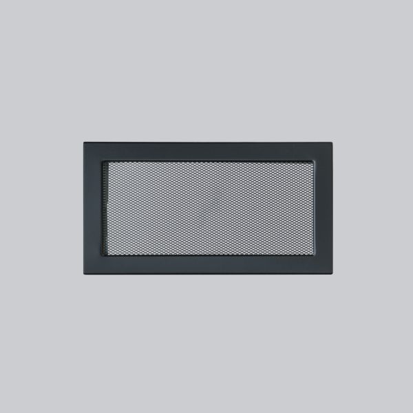 1684-VLG Ventlab Gitter mit Gittergewebe 325 x 170 mm, schwarz-1
