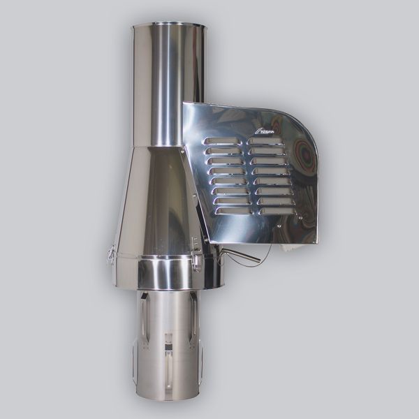 6020-SRV Rauchsauger Modell ›Rund‹ zum Einstecken Ø 200 mm, Edelstahl