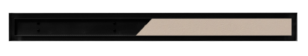 1385-OAP Open Air 8 Luftgitter mit Putzfront, 600 x 80 mm, schwarz