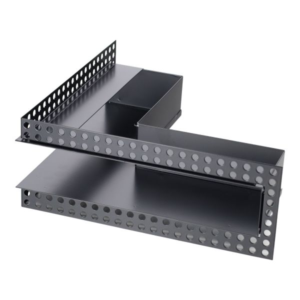 1080-OAD Open Air DOT putzbündige Ventilationsleiste ECKE 300 x 300 x 60 mm, schwarz