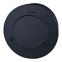 Ø 150 mm Haube zum Rauchsauger, Edelstahl schwarz