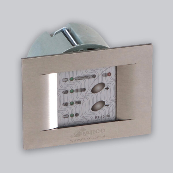 12-Stufen-Regler "Titanium" für Subtiel Rauchsauger, Unterputz, Edelstahl Front