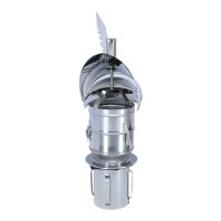 &Oslash; 130 mm Schornsteinaufsatz Rotowent Dragon 2 aufklappbar zum Einstecken, Edelstahl