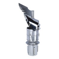 &Oslash; 130 mm Schornsteinaufsatz Rotowent Dragon 2 aufklappbar zum Einstecken, Edelstahl