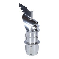&Oslash; 150 mm Schornsteinaufsatz Rotowent Dragon 2 aufklappbar zum Einstecken, Edelstahl