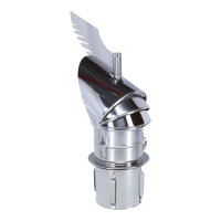 &Oslash; 180 mm Schornsteinaufsatz Rotowent Dragon 2 aufklappbar zum Einstecken, Edelstahl