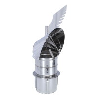 &Oslash; 200 mm Schornsteinaufsatz Rotowent Dragon 2 aufklappbar zum Einstecken, Edelstahl