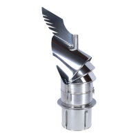&Oslash; 200 mm Schornsteinaufsatz Rotowent Dragon 2 aufklappbar zum Einstecken, Edelstahl