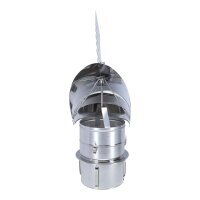 &Oslash; 250 mm Schornsteinaufsatz Rotowent Dragon 2 aufklappbar zum Einstecken, Edelstahl