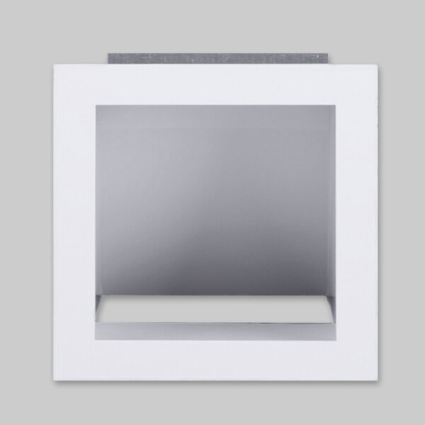 Open Air 6 LL Ventilationsbox mit Luftleitblech, ohne Gaze 170 x 170 mm, weiß