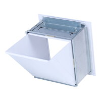Open Air 6 LL Ventilationsbox mit Luftleitblech, ohne Gaze 170 x 170 mm, wei&szlig;