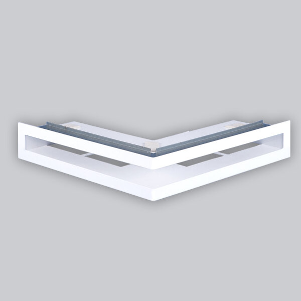 Airliner 90° 35-7, Ventilationsleiste über Eck, 350 x 350 x 70 mm, weiß
