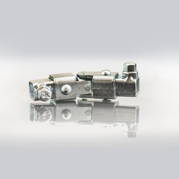 Subtiel Kardangelenk mit zweimal 8 x 8 mm Innenvierkant