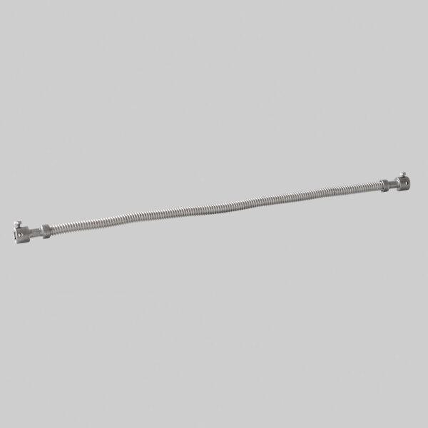 Biegsame Welle 500 mm für Umlenkklappe und Stellhebel mit zweimal 8 x 8 mm Innenvierkant