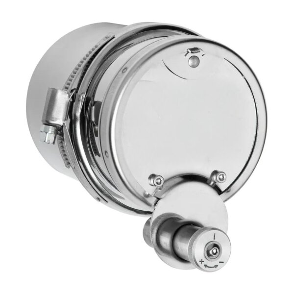 Zugregler für Pellet-Öfen, Ø 80 mm, Edelstahl