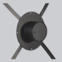 putzbündiger Stellhebel mit Magnetverschluss, rund,...