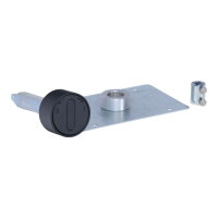 Drehknopf Unterputz mit 8 x 8 mm Anschluss, schwarz