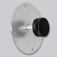 Drehknopf Aufputz mit 8 x 8 mm Anschluss, schwarz