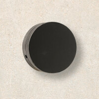 Drehknopf Aufputz mit 8 x 8 mm Anschluss, schwarz