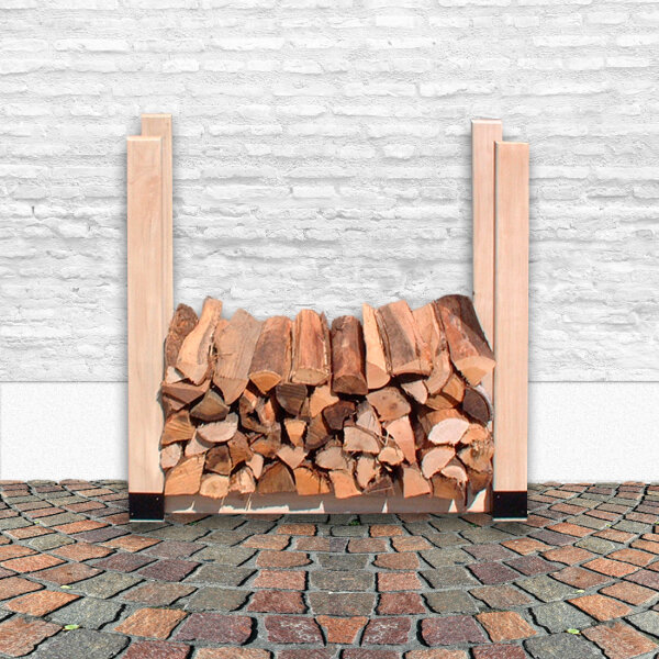 Kaminholz-Regal – Brennholz-Stapelhilfe H 90 x B 100 x T 30 cm