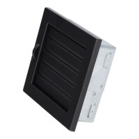 Ventlab Lamellengitter verstellbar 190 x 170 mm, schwarz