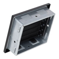 Ventlab Lamellengitter verstellbar 190 x 170 mm, schwarz