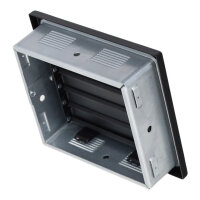 Ventlab Lamellengitter verstellbar 190 x 170 mm, schwarz