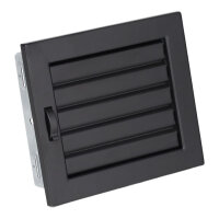 Ventlab Lamellengitter verstellbar 190 x 170 mm, schwarz