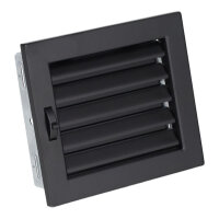 Ventlab Lamellengitter verstellbar 190 x 170 mm, schwarz