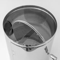 Edelstahl-Absperrklappe mit Vierkantanschluss 8 x 8 mm, 2...