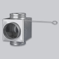 Luftverteilerbox T 3-fach mit Umlenkung, Ø 125 mm