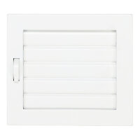 Ventlab Lamellengitter verstellbar 190 x 170 mm, weiß