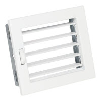 Ventlab Lamellengitter verstellbar 190 x 170 mm, wei&szlig;