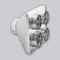 Luftverteilerbox 1 auf 4, Ø 150 mm auf 4 x...