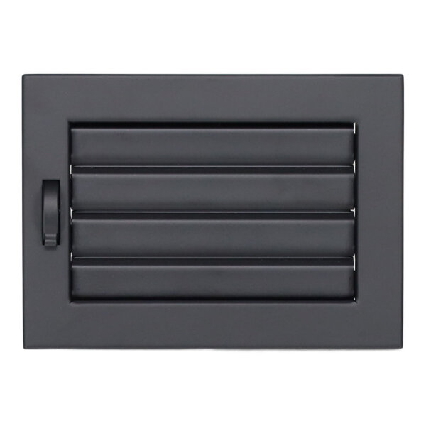 Ventlab Lamellengitter verstellbar 200 x 145 mm, schwarz