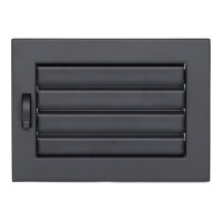 Ventlab Lamellengitter verstellbar 200 x 145 mm, schwarz