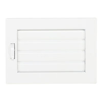 Ventlab Lamellengitter verstellbar 200 x 145 mm, weiß