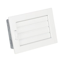 Ventlab Lamellengitter verstellbar 200 x 145 mm, wei&szlig;