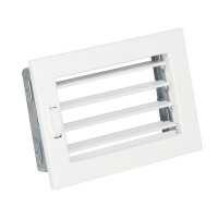 Ventlab Lamellengitter verstellbar 200 x 145 mm, wei&szlig;