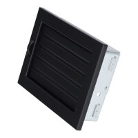 Ventlab Lamellengitter verstellbar 240 x 170 mm, schwarz