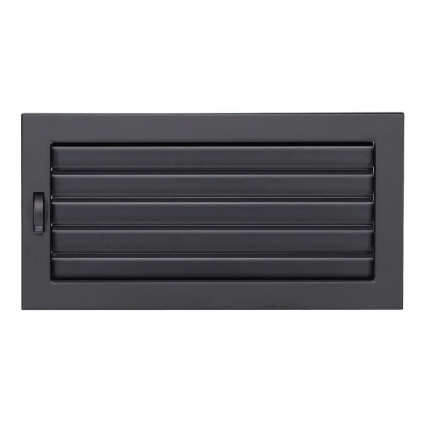 Ventlab Lamellengitter verstellbar 325 x 170 mm, schwarz