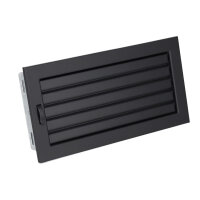 Ventlab Lamellengitter verstellbar 325 x 170 mm, schwarz