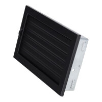 Ventlab Lamellengitter verstellbar 325 x 195 mm, schwarz