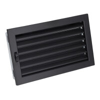 Ventlab Lamellengitter verstellbar 325 x 195 mm, schwarz