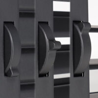 Ventlab Lamellengitter verstellbar 325 x 195 mm, schwarz