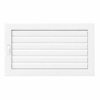 Ventlab Lamellengitter verstellbar 325 x 195 mm, weiß