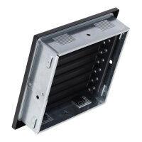 Ventlab Lamellengitter verstellbar 220 x 220 mm, schwarz