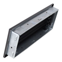 Ventlab Lamellengitter verstellbar 450 x 170 mm, schwarz