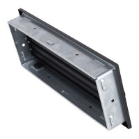 Ventlab Lamellengitter verstellbar 450 x 170 mm, schwarz